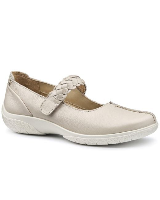 Hotter White Shake Ii Wide Fit Mary Jane Shoes