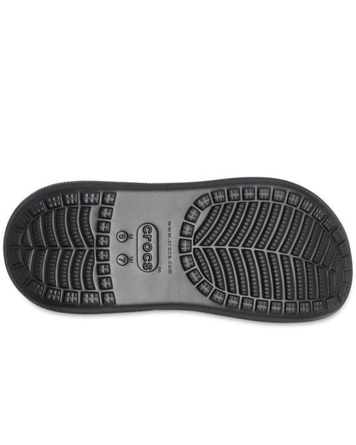 CROCSTM Black Classic Crush Sandals