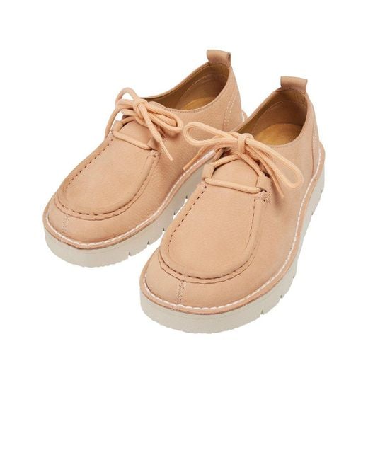 Pod Natural Dusty Lace Up Moccasins