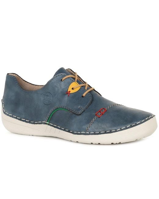 Rieker Blue Content Shoes