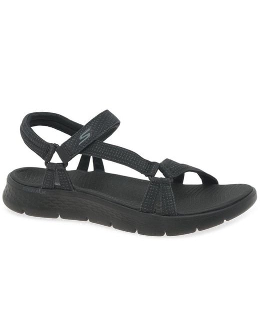 Skechers Black Go Walk Flex Sublime Sandals