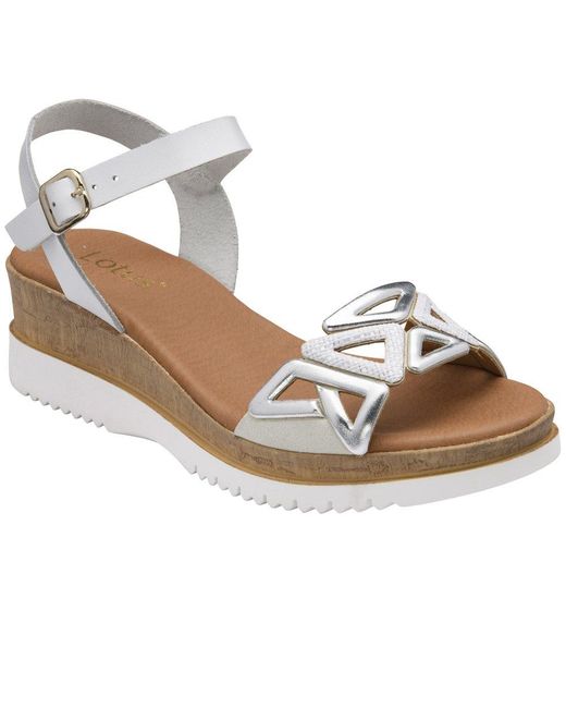 Lotus White Ariah Sandals