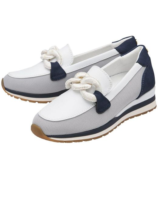 Lotus White Lorrian Loafers