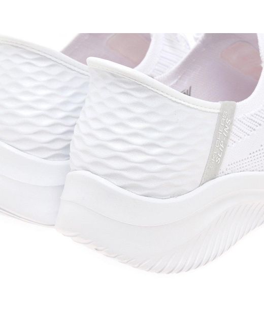 Skechers White Slip