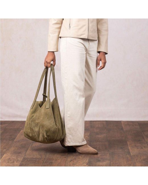 Lakeland Leather Green Santon Tote Bag