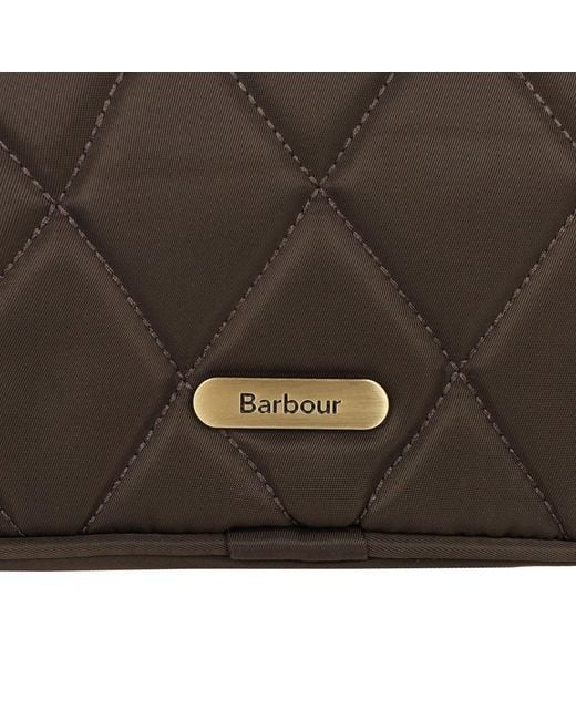Barbour Brown Quilted Crossbody Bag
