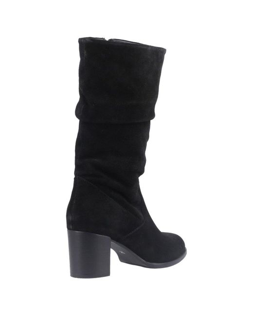Hush Puppies Black Cosima Knee High Boots