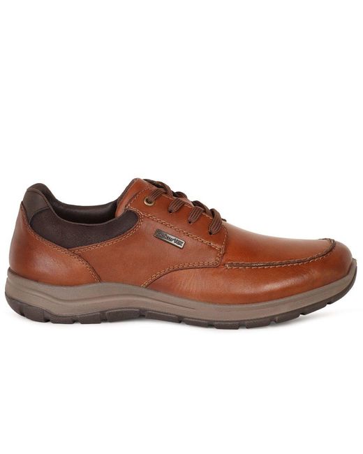 Rieker Brown Helm Shoes for men