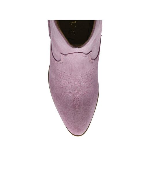 Ravel Purple Horsley Ankle Boots