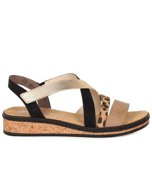Rieker Brown Kaz Sandals