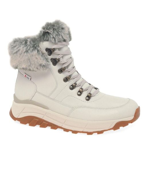 Rieker Joyce Walking Boots in Grey | Lyst Canada