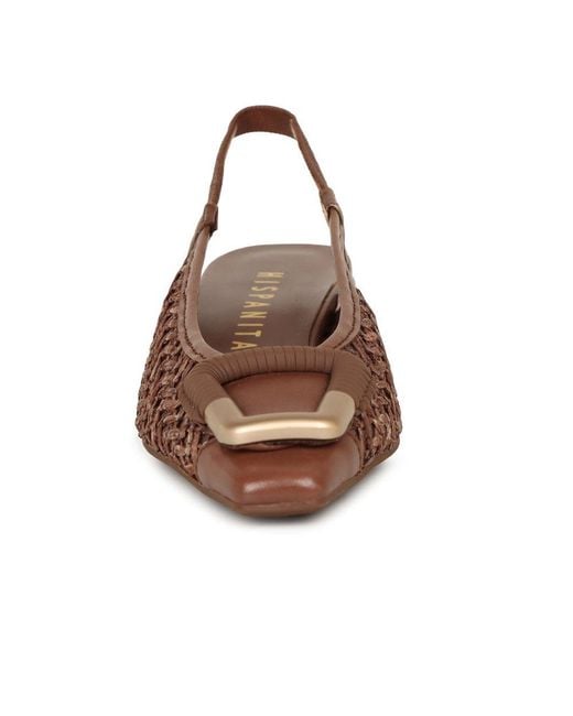 Hispanitas Brown Azucena Open Court Shoes