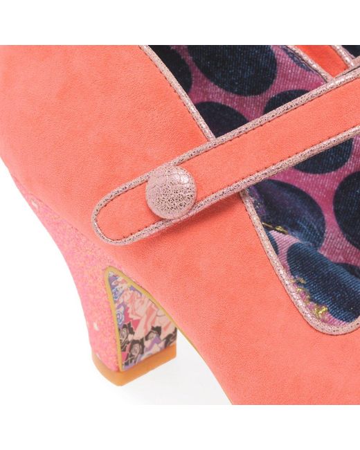Irregular Choice Pink Piccolo Wide Fit Mary Jane Court Shoes