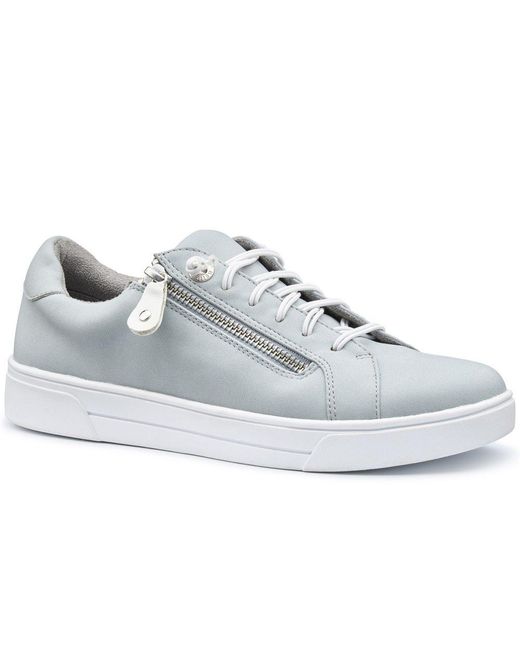 Hotter White Leonie Trainers
