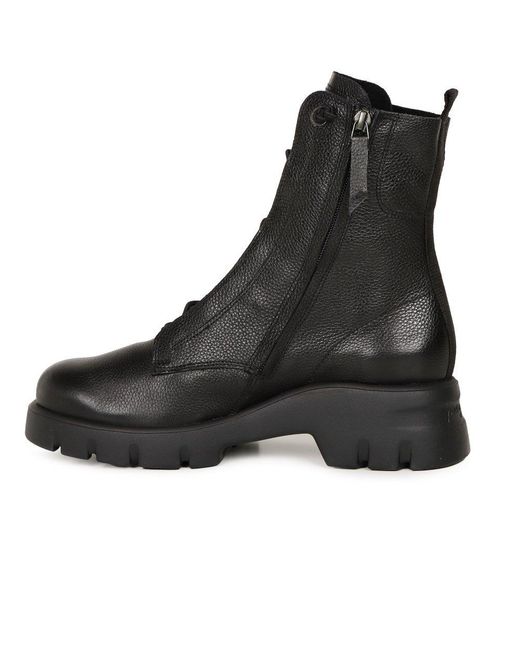Paul Green Black Paul Cara Biker Boots Leather