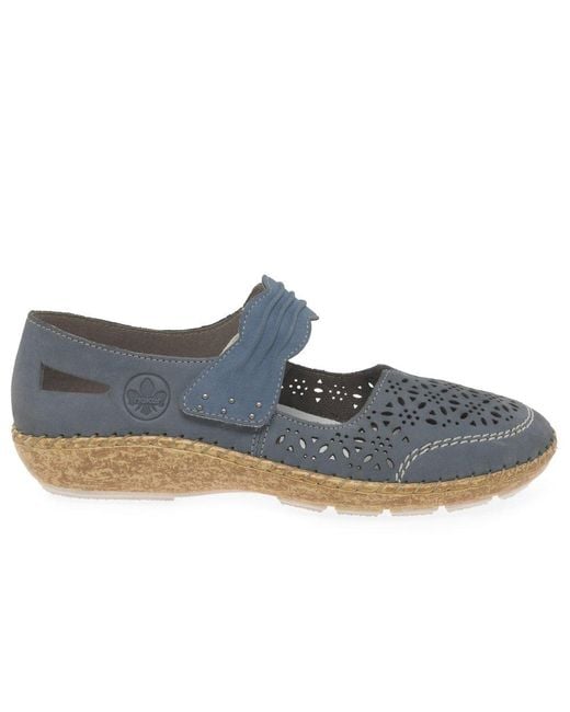 Rieker Blue Deloris Shoes