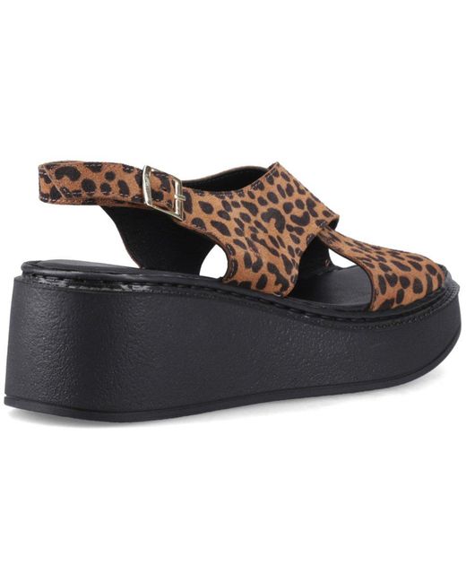 Hush Puppies Brown Bex Wedge Sandals