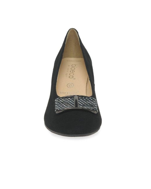 Bioeco Black Daphne Court Shoes