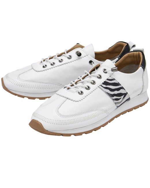 Lotus White Lola Trainers
