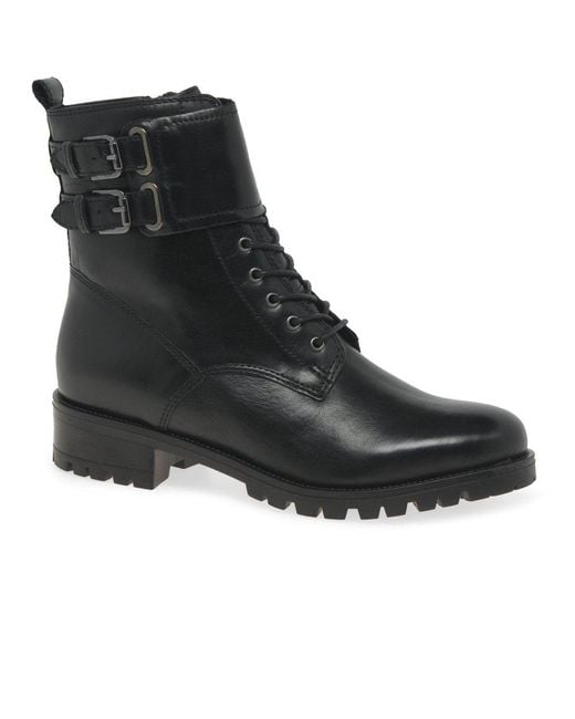 Cara Black Hunt Ii Biker Boots