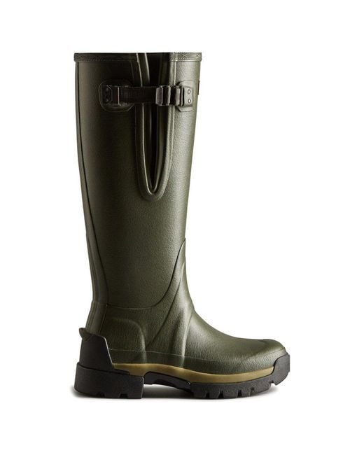 Hunter Black Balmoral Adjustable Wellingtons
