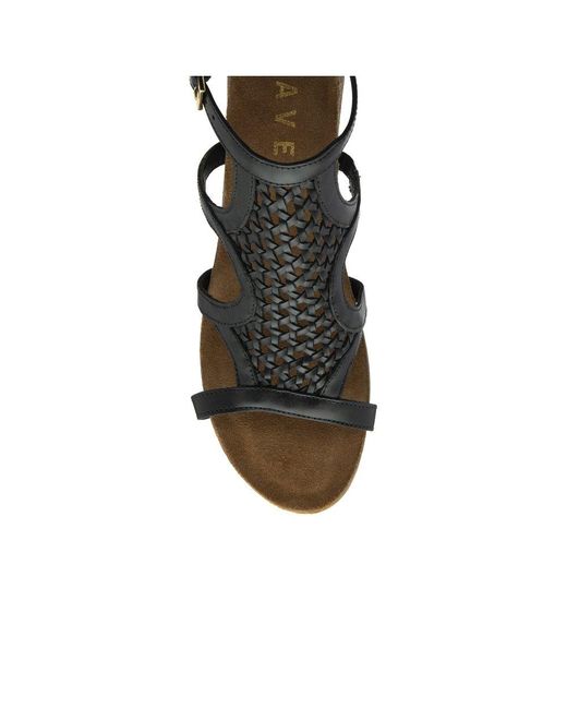Ravel Black Childers Wedge Sandals