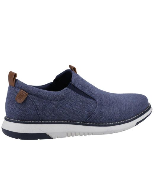 Hush Puppies Blue Benny Slip On Shoes for men