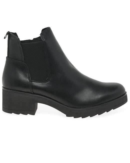 Marco Tozzi Black Nora Chelsea Boots