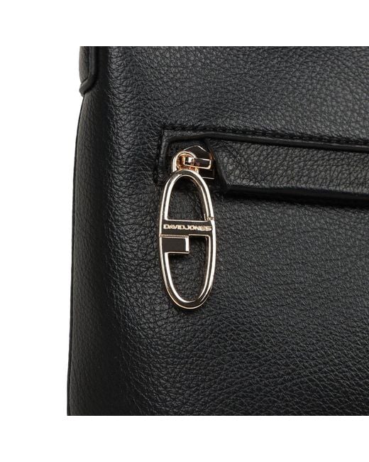 David Jones Black Normandy Messenger Bag
