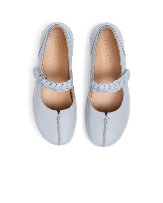 Hotter White Shake Ii Mary Jane Shoes