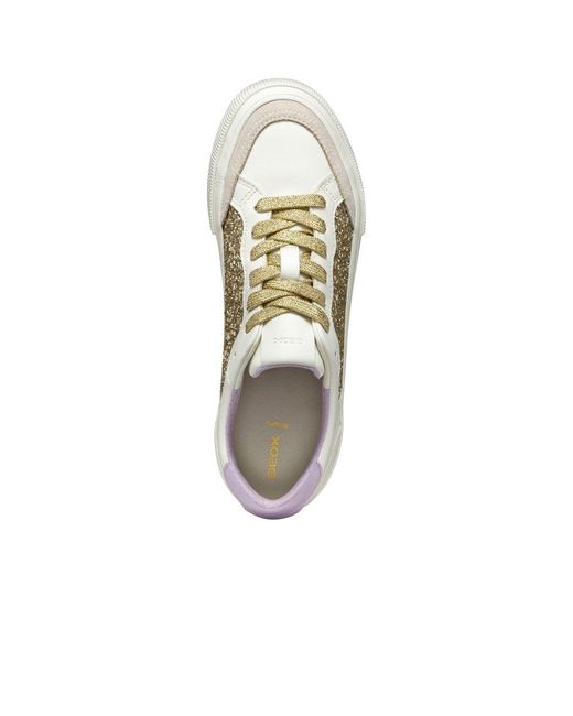 Geox White D Emmeleny Trainers