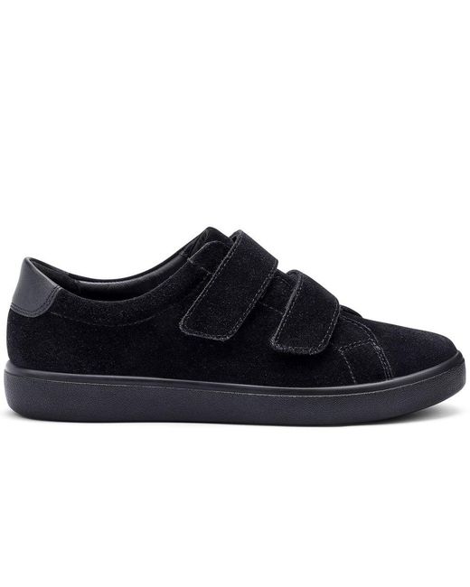 Hotter Black Wave Extra Wide Trainers