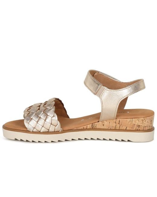 Gabor Metallic Rose Sandals
