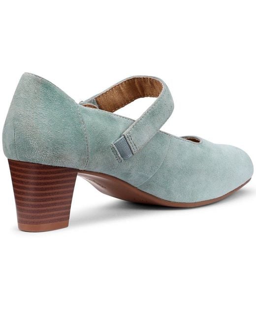 Hotter Blue Duet Mary Jane Court Shoes