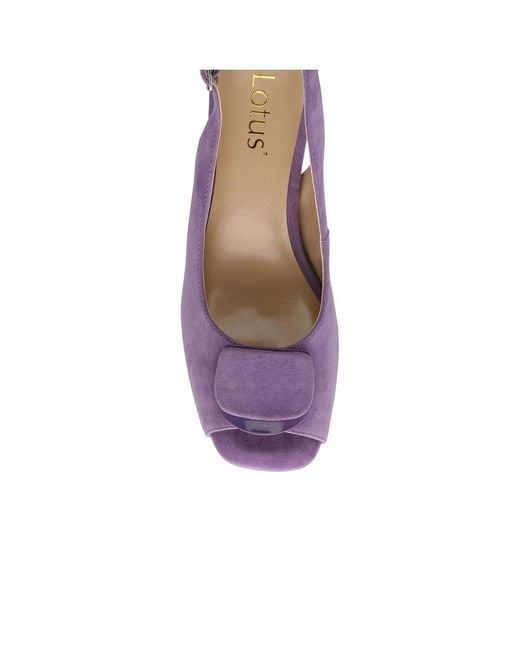 Lotus Purple Josefa Heeled Sandals