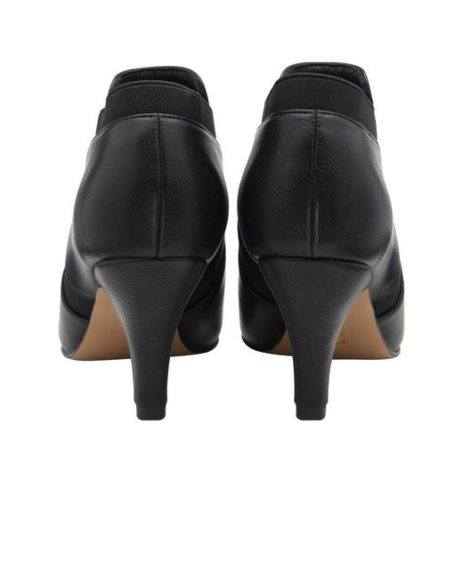 Lotus Black Kristina High Cut Court Shoes