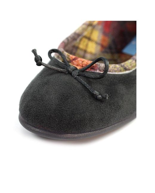 Lunar Blue Bow Slippers