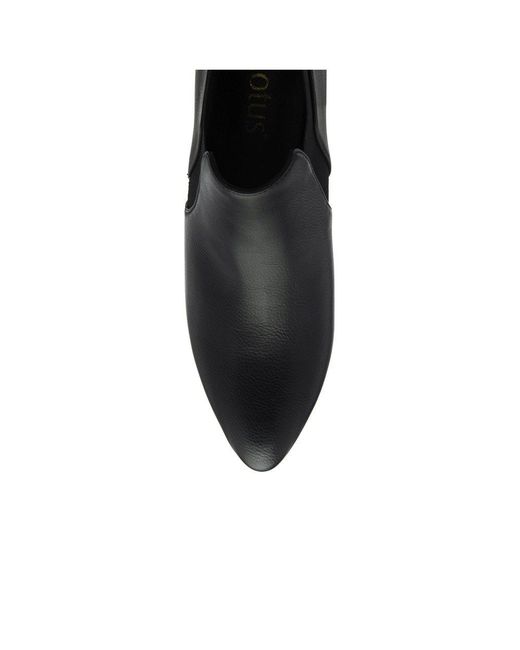 Lotus Black Kristina High Cut Court Shoes