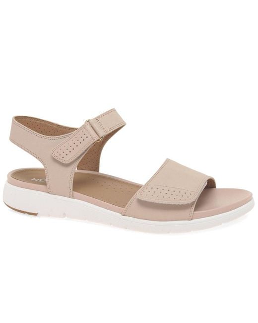 Hotter White Saunter Sandals