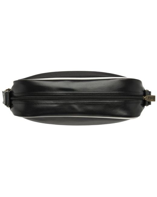 Gola Black Redford Strip Messenger Bag for men