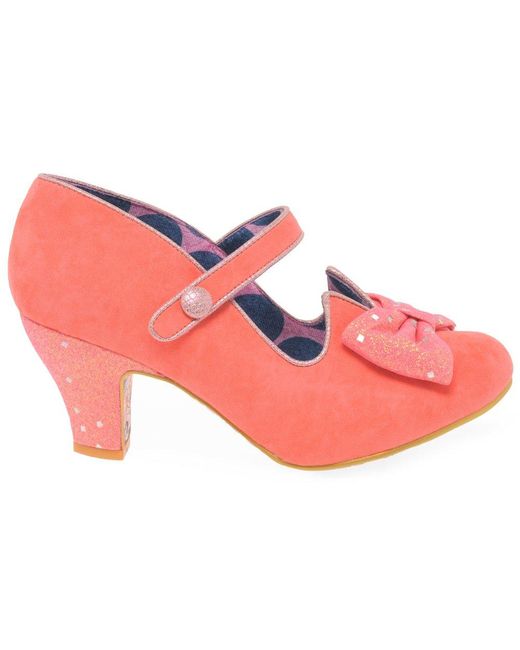 Irregular Choice Pink Piccolo Wide Fit Mary Jane Court Shoes