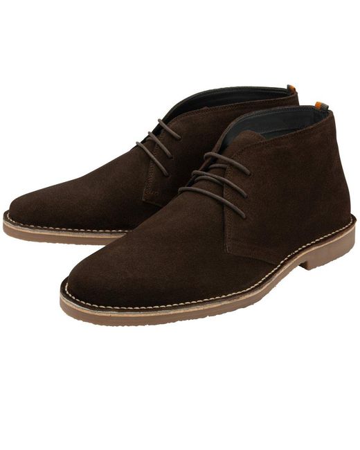 Frank Wright Black Edwin Desert Boots for men