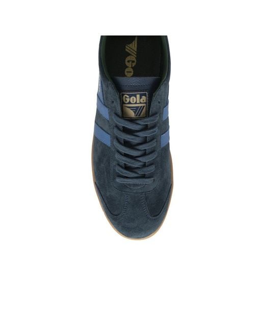 Gola Blue Hurricane Suede Trainers for men