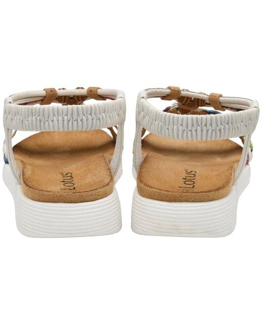 Lotus Metallic Russo Sandals