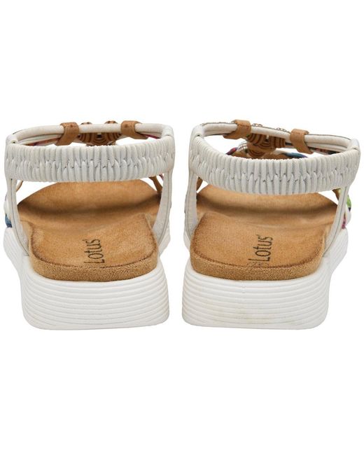 Lotus Metallic Russo Sandals