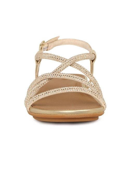 Fitflop Metallic Gracie Crystal Strappy Sandals
