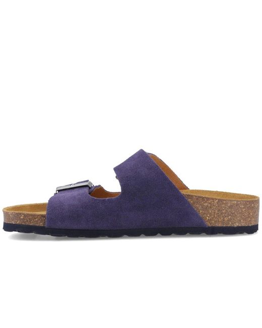 Hush Puppies Blue Brixley Mules