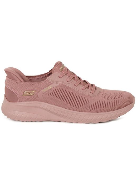 Skechers Pink Bobs Squad Chaos Slip