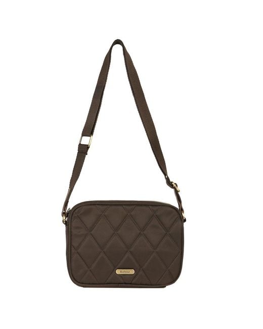 Barbour Brown Quilted Crossbody Bag