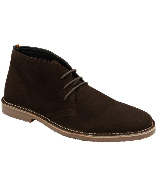 Frank Wright Black Edwin Desert Boots for men